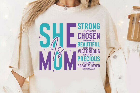 Christian Mom Shirt PNG Bible Verse T-Shirt Designs