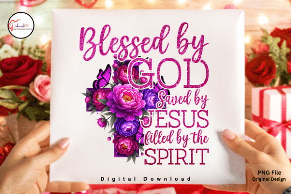 Faith Quote Christian Floral Cross PNG for T-Shirt Designs