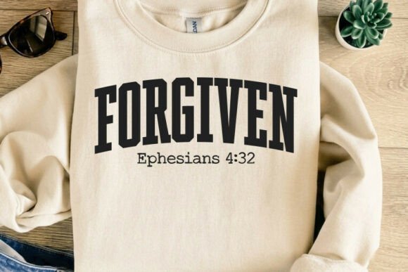 Forgiven Christian Bible Verse T-Shirt Designs