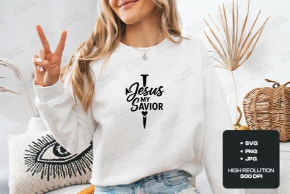 I Jesus My Savior Christian SVG