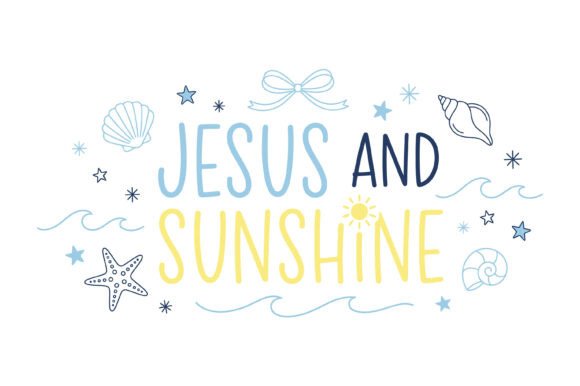 Jesus and Sunshine Beach Faith Design