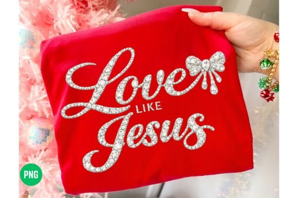 Love Like Jesus Faith PNG: Christian T-Shirt Designs