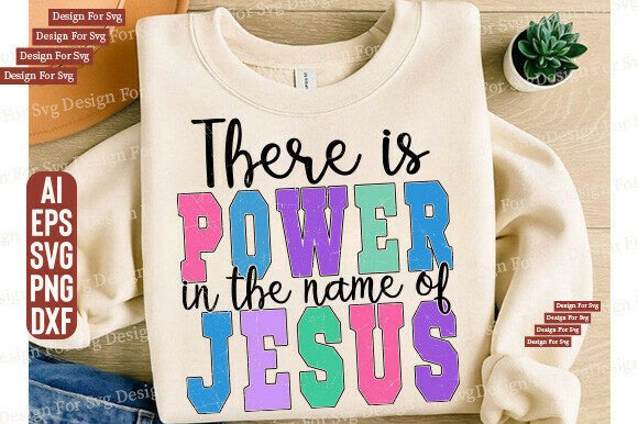 Power in Jesus Christian Coquette T-Shirt Designs