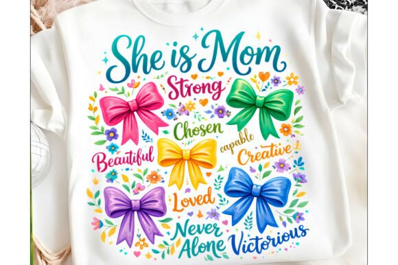 She is Mom PNG, Christian Mama PNG T-Shirt Designs